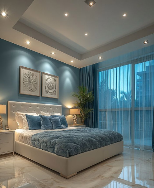 Sheer White Curtains with Pattern - Netra Wall Decors