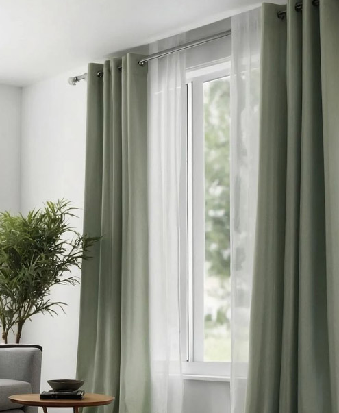 Elegant Bedroom Blackout Curtains - Netra