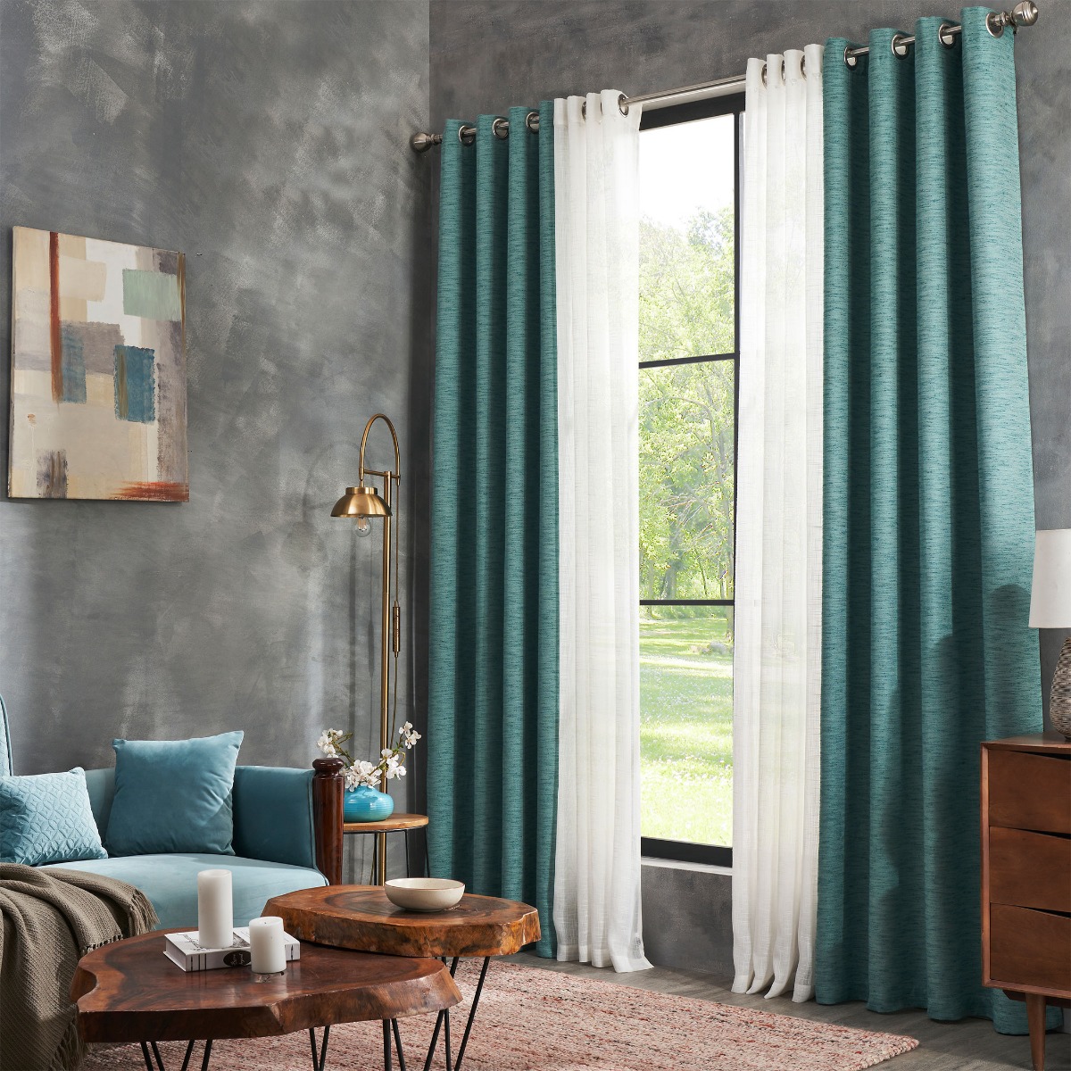 Pastel Shade Curtains for Home - Netra Wall Decors