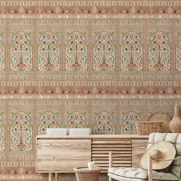 Nature Inspired Custom Wallpaper - Netra Interiors