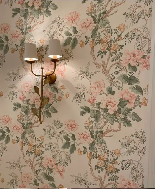 Classic Damask Wallpaper Design - Netra Interiors