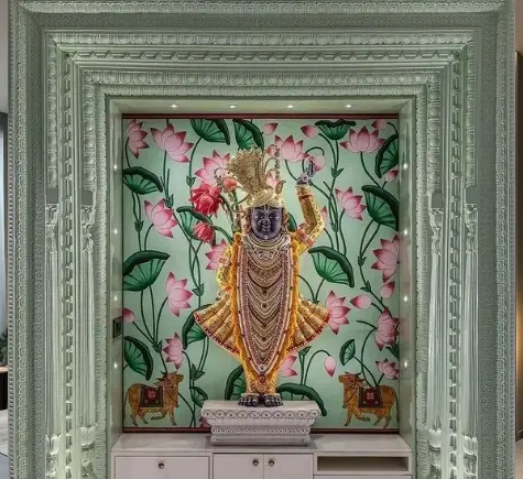 Hexagon Pattern Designer Wallpaper - Netra Interiors