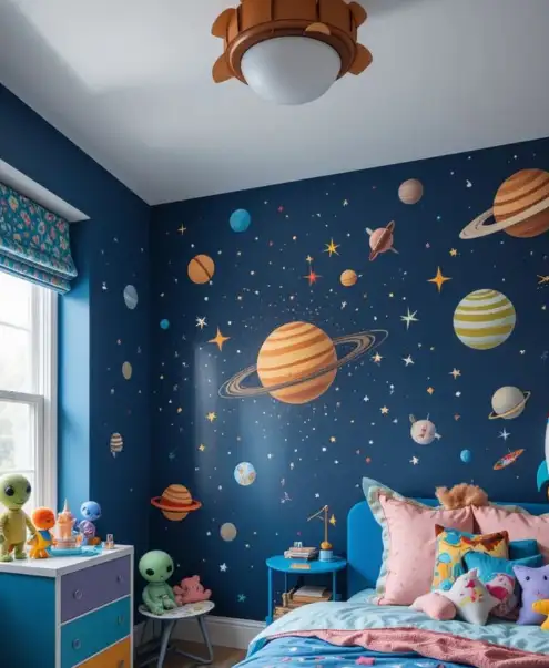 Rustic Concrete Wallpaper Look - Netra Interiors