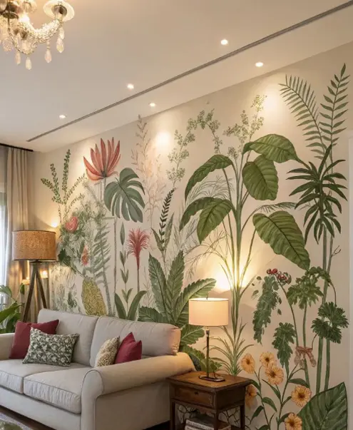 Striped Wallpaper for cust Spaces - Netra